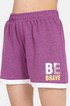 Rosaline Easy Movement Shorts - Wild Aster — thumbnail 5